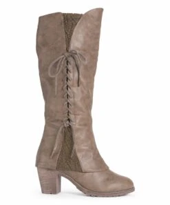 Coupon ✔️ LUKEES By MUK LUKS Taupe Lacy Leo Boot - ???? Women ❤️ -MUK LUKS SHOP zu100252245 alt 2 tm1633548349