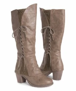 Coupon ✔️ LUKEES By MUK LUKS Taupe Lacy Leo Boot - ???? Women ❤️