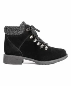 Budget ???? LUKEES By MUK LUKS Black Pyrenees Faux Fur Hiking Boot - ???? Women ???? -MUK LUKS SHOP zu100761019 alt 2 tm1637762375