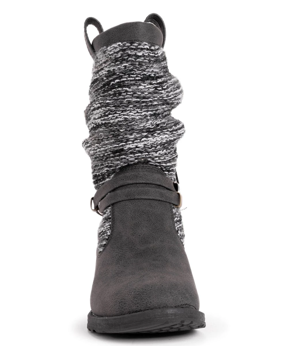 Budget ???? LUKEES By MUK LUKS Black Knit Bridgette Slouchy Boot - ???? Women ???? 4 Budget ???? LUKEES By MUK LUKS Black Knit Bridgette Slouchy Boot - ???? Women ???? - Image 4
