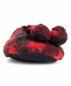 Brand new ???? MUK LUKS Red Buffalo Check Novelty Ballerina Slipper - ???? Women ???? -MUK LUKS SHOP zu100842908 alt 3 tm1639767078