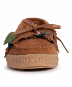 Hot Sale ???? MUK LUKS Cognac Bow Soho Street Suede Moccasin - ???? Women ⭐ -MUK LUKS SHOP zu100845016 alt 3 tm1639767139