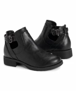 Promo ???? LUKEES By MUK LUKS Black Bobbi Ankle Boot - ???? Women ????