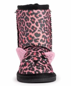 Brand new ???? MUK LUKS Pink & Black Luxe Leopard Zoo Friends Boot - ???? Girls For Kids ???? -MUK LUKS SHOP zu100853009 alt 3 tm1639766918