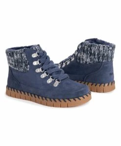 Deals ⭐ MUK LUKS Navy Flexi Monticello Ankle Boot - ???? Women ⌛