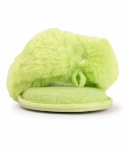 Budget ???? MUK LUKS Green Maren Faux-Fur Y-Strap Slipper - ???? Women ???? -MUK LUKS SHOP zu101855947 alt 3 tm1645035938