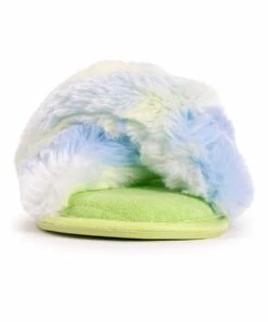 Promo ❤️ MUK LUKS Green Tie-Dye Perley Crisscross Slipper - ???? Women ???? -MUK LUKS SHOP zu101855995 alt 3 tm1643391251