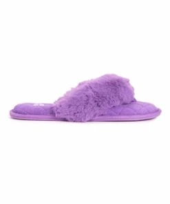 Brand new ???? MUK LUKS Violet Maren Faux-Fur Y-Strap Slipper - ???? Women ???? -MUK LUKS SHOP zu101856035 alt 2 tm1645035938 1