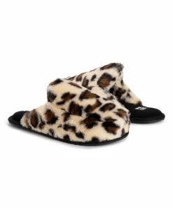 Hot Sale ⌛ MUK LUKS Black Leopard Capucine Slide Slipper - ???? Women ⭐