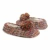 Hot Sale ✨ MUK LUKS Yellow & Red Knit Ballerina Moisturizing Slipper - ???? Women ❤️