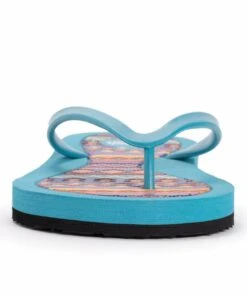 Buy ⌛ Essentials By MUK LUKS Turquoise Tonic Geometric Peri Flip-Flop - ???? Women ???? -MUK LUKS SHOP zu102842193 alt 3 tm1645035938