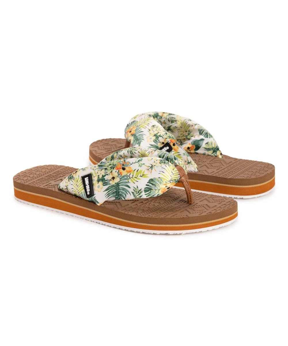 Outlet ???? LUKEES By MUK LUKS White Geometric Floral-Strap Sand Box ???? Sandal - ???? Women ???? 1 Outlet ???? LUKEES By MUK LUKS White Geometric Floral-Strap Sand Box ???? Sandal - ???? Women ????