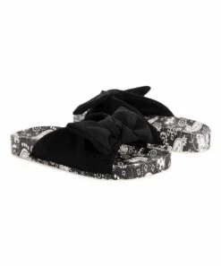 Deals ???? LUKEES By MUK LUKS Black & White Paisley Bow Island Luau Slide - ???? Women ????