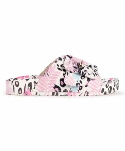 Best deal ⌛ LUKEES By MUK LUKS White & Pink Leopard Floral Island Tiki Slide - ???? Women ✔️ 6 Best deal ⌛ LUKEES By MUK LUKS White & Pink Leopard Floral Island Tiki Slide - ???? Women ✔️ -MUK LUKS SHOP zu102858086 alt 2 tm1646151257