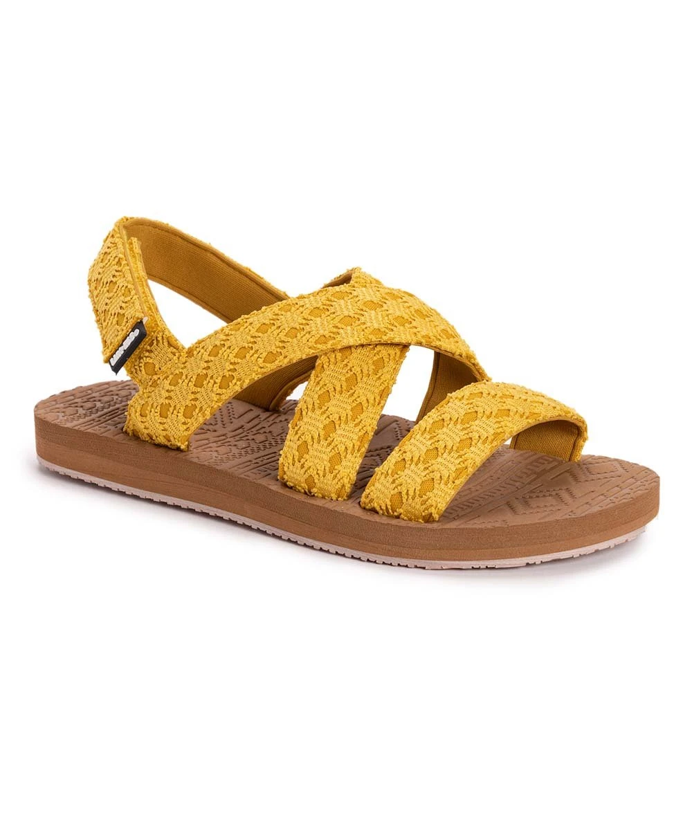 Wholesale ???? LUKEES By MUK LUKS Yellow Woven Sand Games Slingback ???? Sandal - ???? Women ???? 2 Wholesale ???? LUKEES By MUK LUKS Yellow Woven Sand Games Slingback ???? Sandal - ???? Women ???? - Image 2