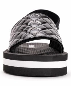 Budget ???? LUKEES By MUK LUKS Black & White Epic Tour Quilted ???? Sandal - ???? Women ???? -MUK LUKS SHOP zu102858109 alt 3 tm1649263923