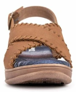 Flash Sale ???? MUK LUKS Cognac City Highrise Crisscross ???? Sandal - ???? Women ⭐ -MUK LUKS SHOP zu102968861 alt 3 tm1649263923
