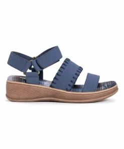 Outlet ???? MUK LUKS Dusty Blue City Soul ???? Sandal - ???? Women ⌛ -MUK LUKS SHOP zu102968863 alt 2 tm1649263923 1
