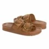 Best deal ✔️ MUK LUKS Cognac Double Strap Grand Cayman Buckle Slide - ???? Women ????