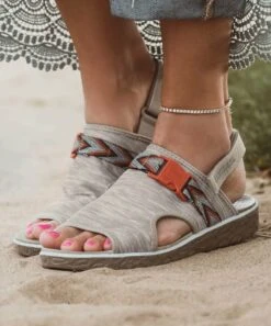 Cheap ✔️ MUK LUKS Clay Leopard Boardwalk Parade Ankle-Strap ???? Sandal - ???? Women ???? -MUK LUKS SHOP zu102969046 alt 4 tm1648147833