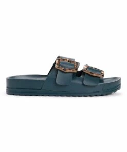 Wholesale ???? MUK LUKS Teal Double Strap Grand Cayman Buckle Slide - ???? Women ???? -MUK LUKS SHOP zu102977495 alt 2 tm1646151257