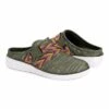 Budget ???? MUK LUKS Army Green Multicolor Geometric Boardwalk Promenade Slip-On ???? Sneaker - ???? Women ????