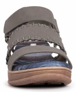 Promo ???? MUK LUKS Dark Gray City Soul ???? Sandal - ???? Women ???? -MUK LUKS SHOP zu102977500 alt 3 tm1649263923