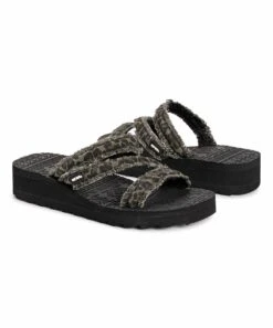 Hot Sale ???? MUK LUKS Olive Leopard Wave Riptide ???? Sandal - ???? Women ????