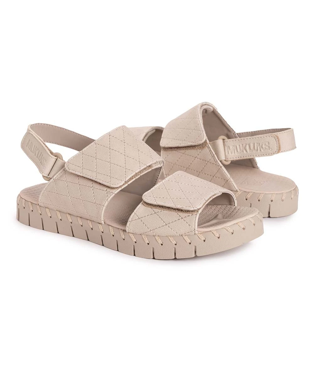 Discount ???? MUK LUKS Stone Lattice Flexi Westhampton Suede Slingback ???? Sandal - ???? Women ???? 1 Discount ???? MUK LUKS Stone Lattice Flexi Westhampton Suede Slingback ???? Sandal - ???? Women ????