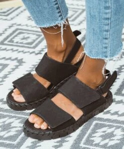 New ???? MUK LUKS Black Lattice Flexi Westhampton Suede Slingback ???? Sandal - ???? Women ✔️ -MUK LUKS SHOP zu102977581 alt 4 tm1645035938 1