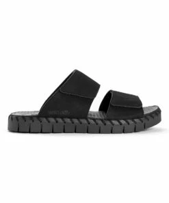 Deals ???? MUK LUKS Black Flexi Central Park Suede ???? Sandal - ???? Women ???? -MUK LUKS SHOP zu102977640 alt 2 tm1646919844