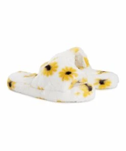 Buy ⭐ MUK LUKS White Sunflower Orla Slipper - ???? Women ❤️