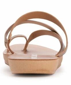 Buy ✨ MUK LUKS Rose Gold Snake-Embossed About Town Toe-Loop ???? Sandal - ???? Women ???? -MUK LUKS SHOP zu103098687 alt 2 tm1645624336