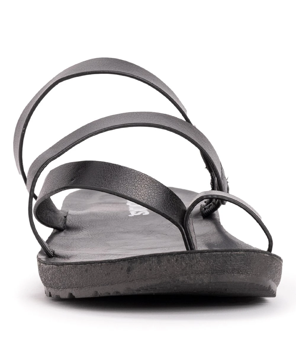 Deals ???? MUK LUKS Black About Town Toe-Loop ???? Sandal - ???? Women ???? 5 Deals ???? MUK LUKS Black About Town Toe-Loop ???? Sandal - ???? Women ???? - Image 5