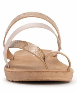 Hot Sale ???? MUK LUKS Beige & Pearl Snake-Embossed About Town Toe-Loop ???? Sandal - ???? Women ???? 9 Hot Sale ???? MUK LUKS Beige & Pearl Snake-Embossed About Town Toe-Loop ???? Sandal - ???? Women ???? -MUK LUKS SHOP zu103107279 alt 4 tm1645624336