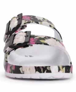 Best Pirce ???? MUK LUKS Black & Pink Floral Sea Star Slide - ???? Women ???? 9 Best Pirce ???? MUK LUKS Black & Pink Floral Sea Star Slide - ???? Women ???? -MUK LUKS SHOP zu103107280 alt 4 tm1645624336