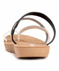 Buy ???? MUK LUKS Black & White Criss-Cross Strap About Town ???? Sandal - ???? Women ???? -MUK LUKS SHOP zu103107282 alt 2 tm1645553208