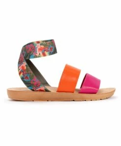 Outlet ???? MUK LUKS Pink Multicolor Floral Ankle-Strap About Me ???? Sandal - ???? Women ???? -MUK LUKS SHOP zu103107289 alt 2 tm1645553208
