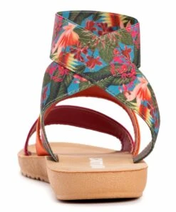 Outlet ???? MUK LUKS Pink Multicolor Floral Ankle-Strap About Me ???? Sandal - ???? Women ???? -MUK LUKS SHOP zu103107289 alt 3 tm1645553208