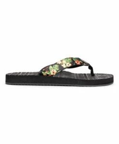 Coupon ???? MUK LUKS Black & Green Floral Emma Flip-Flop - ???? Women ⭐ -MUK LUKS SHOP zu103182227 alt 2 tm1645129849