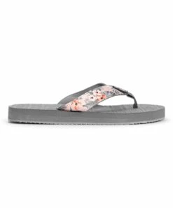 Budget ???? MUK LUKS Gray & White Floral Emma Flip-Flop - ???? Women ???? -MUK LUKS SHOP zu103189195 alt 2 tm1645129849