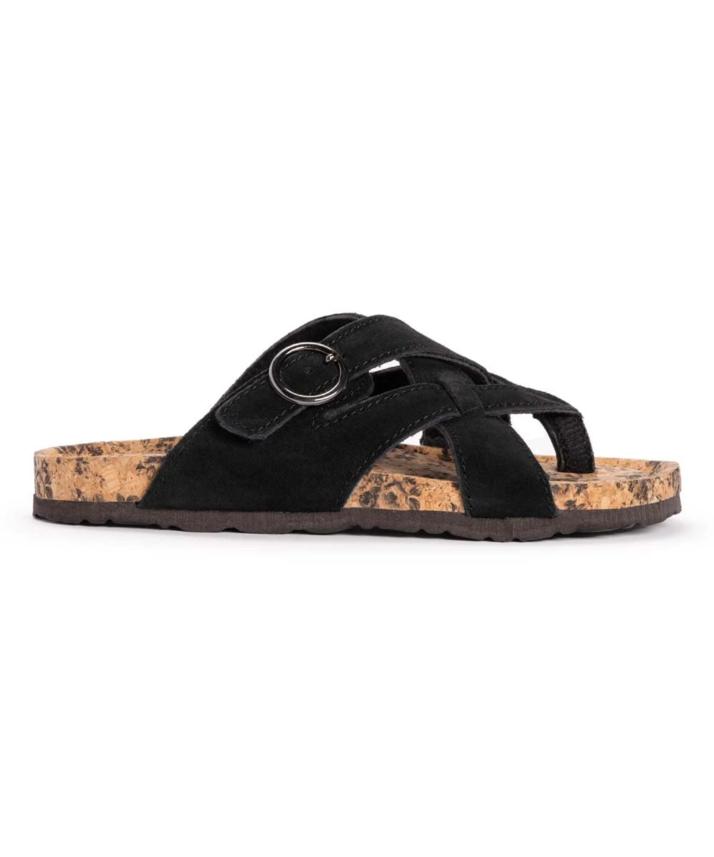 Budget ???? MUK LUKS Black Shayna Terra Turf Suede ???? Sandal - ???? Women ???? 3 Budget ???? MUK LUKS Black Shayna Terra Turf Suede ???? Sandal - ???? Women ???? - Image 3