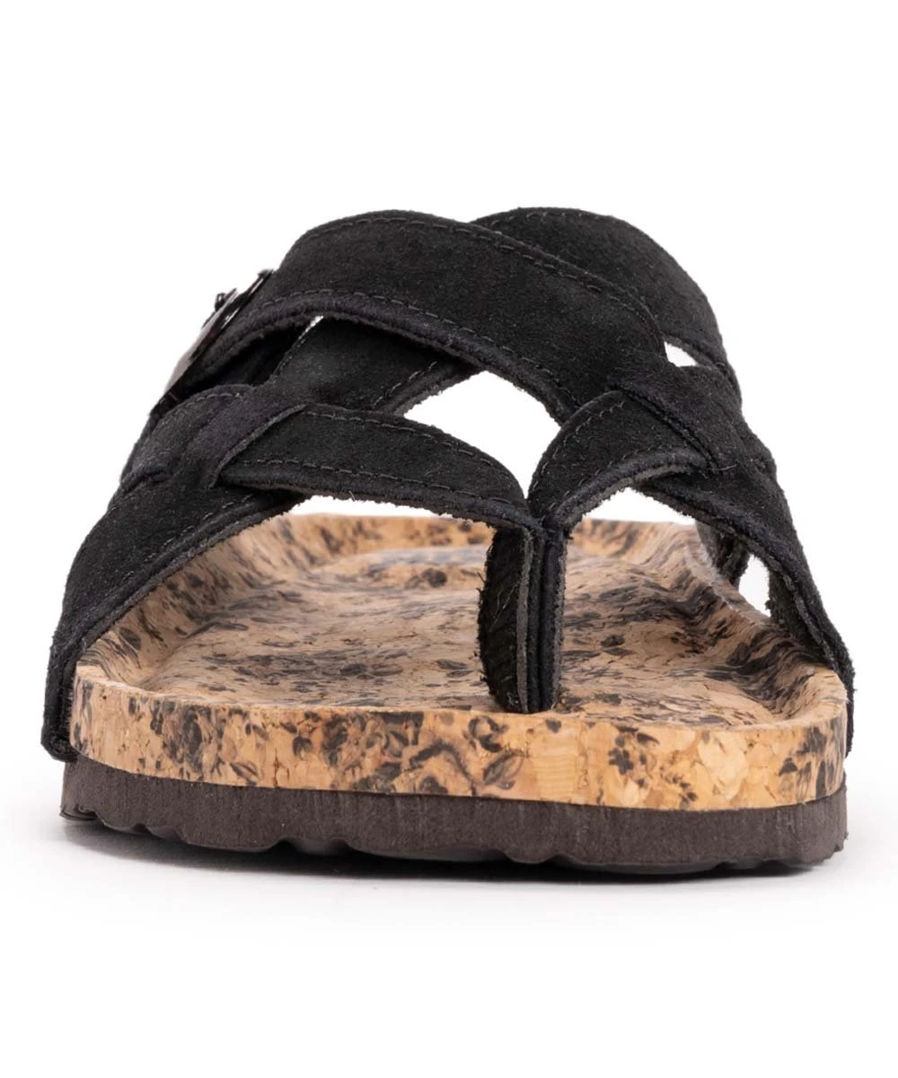 Budget ???? MUK LUKS Black Shayna Terra Turf Suede ???? Sandal - ???? Women ???? 4 Budget ???? MUK LUKS Black Shayna Terra Turf Suede ???? Sandal - ???? Women ???? - Image 4