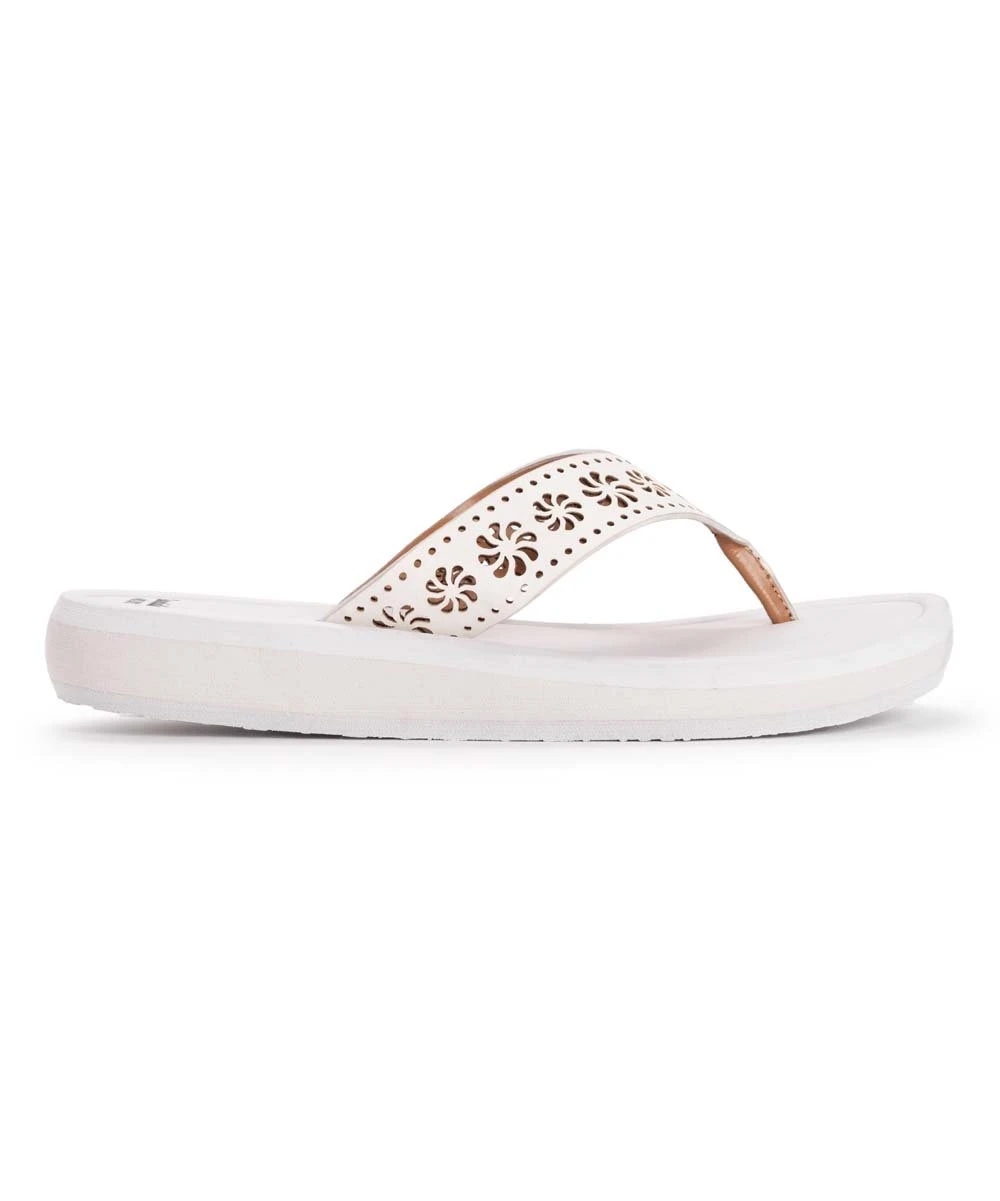 Cheap ???? MUK LUKS White Floral All Day ???? Sandal - ???? Women ???? 3 Cheap ???? MUK LUKS White Floral All Day ???? Sandal - ???? Women ???? - Image 3