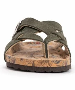 New ???? MUK LUKS Uniform Green Shayna Terra Turf Suede ???? Sandal - ???? Women ???? -MUK LUKS SHOP zu103439689 alt 3 tm1649263923