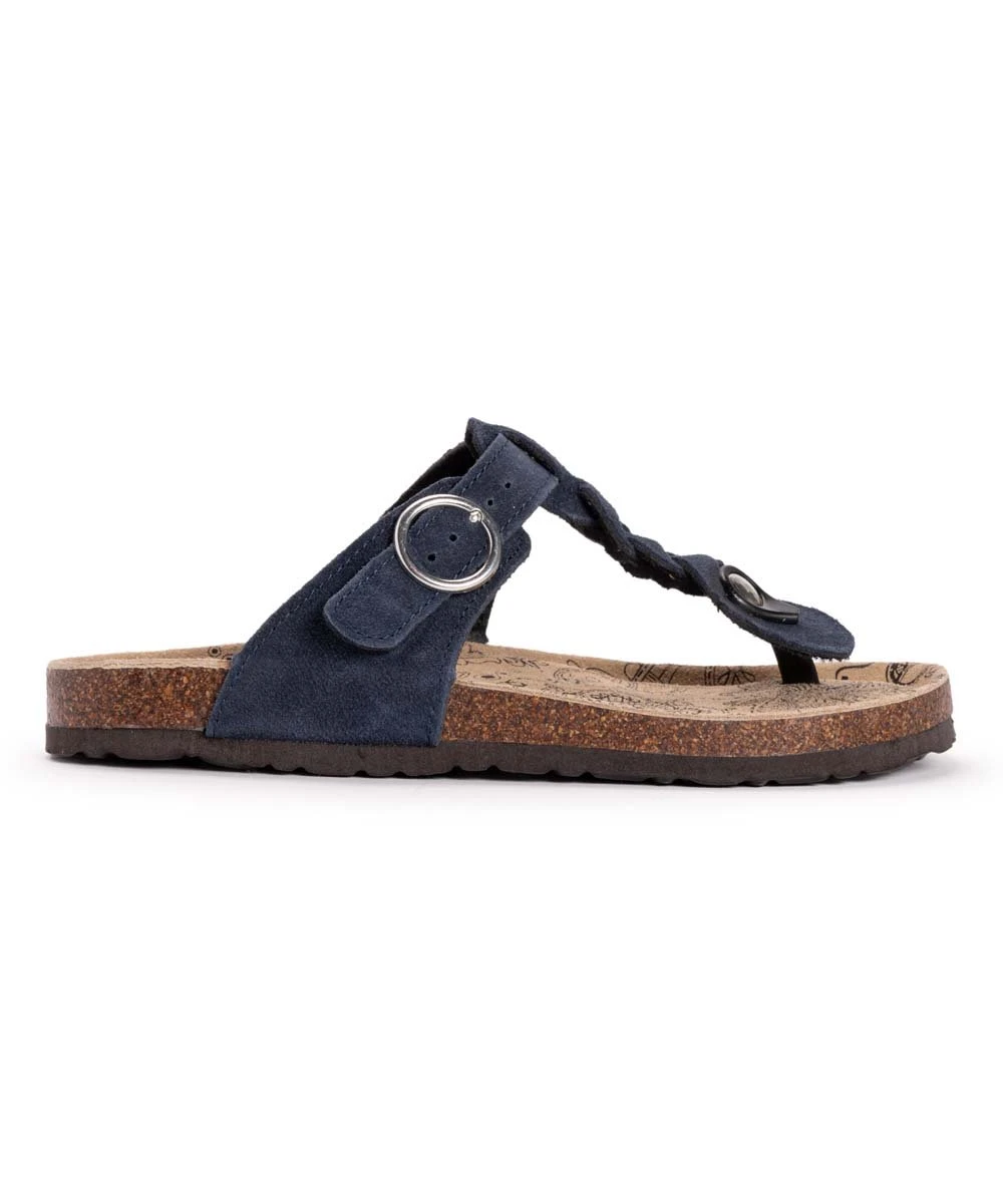 Best deal ❤️ MUK LUKS Navy Braided Marsha Terra Turf Suede ???? Sandals - ???? Women ✨ 3 Best deal ❤️ MUK LUKS Navy Braided Marsha Terra Turf Suede ???? Sandals - ???? Women ✨ - Image 3