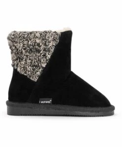 New ???? MUK LUKS Black & White Sabrina Boot - ???? Girls For Kids ???? -MUK LUKS SHOP zu107859249 alt 2 tm1669416594