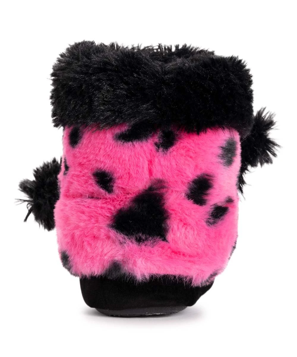 Budget ???? MUK LUKS Pink & Black Polka Dot ???? Dog Slipper Boot - ???? Girls For Kids ✨ 2 Budget ???? MUK LUKS Pink & Black Polka Dot ???? Dog Slipper Boot - ???? Girls For Kids ✨ - Image 2