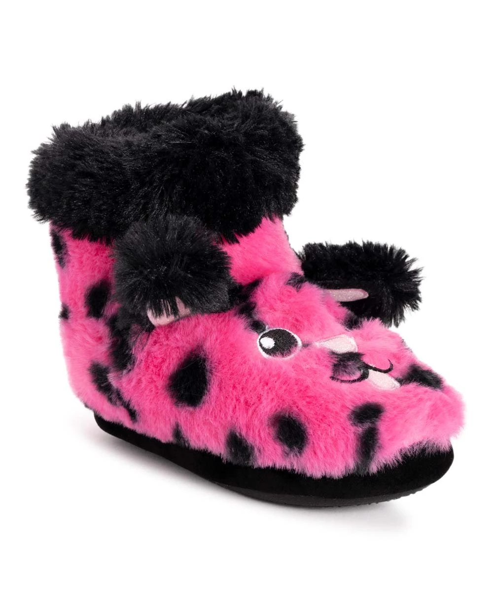 Best deal ???? MUK LUKS Pink & Black Polka Dot ???? Dog Slipper Boot - ???? Girls For Kids ⭐ 3 Best deal ???? MUK LUKS Pink & Black Polka Dot ???? Dog Slipper Boot - ???? Girls For Kids ⭐ - Image 3