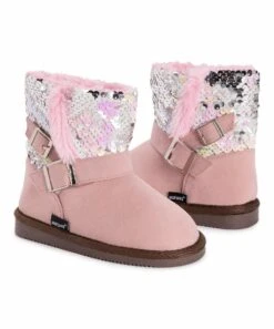 Flash Sale ???? MUK LUKS Pink & Gray Alyx Boot - ???? Girls For Kids ✨